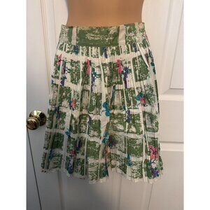 NOS Status Quo Vintage Kitchen Apron Pleated Floral Print